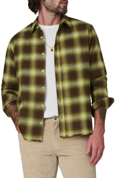 Joe's Keanu Ripped Plaid Button-up Shirt In Multi