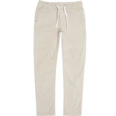 Joe's Kids' Brixton Drawstring Waist Slim Straight Leg Twill Pants In Chateau Grey