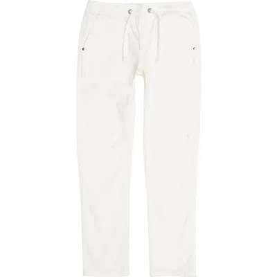 Joe's Kids' Brixton Drawstring Waist Slim Straight Leg Twill Pants In Egret