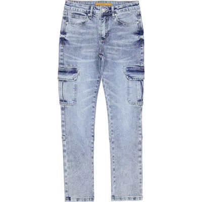 Joe's Kids' Brixton Slim Straight Leg Cargo Jeans In Bleach Wash
