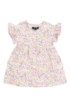 Joe's Kids' Floral Print Flutter Sleeve Dress In Multi