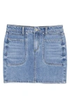 Joe's Kids' Front Yoke Denim Miniskirt In Blue