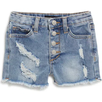 Joe's Kids' Jolly Distressed Cutoff Denim Shorts In Blue Ash Wash