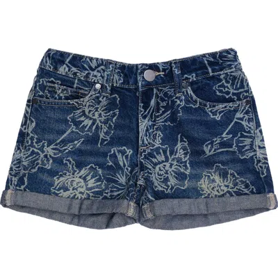 Joe's Kids' Ozzie Cuffed Denim Shorts In Dark Wash