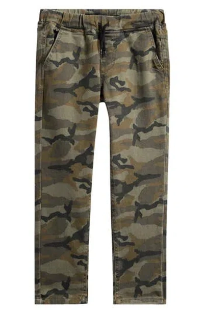 Joe's Kids' Slim Fit Camo Cotton Drawstring Pants In Camflauge