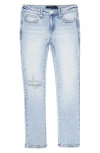 Joe's Kids' The Brixton Ripped Slim Straight Leg Jeans In Bleach Wash