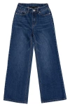 Joe's Kids' The Mia High Waist Wide Leg Jeans In Dark Wash