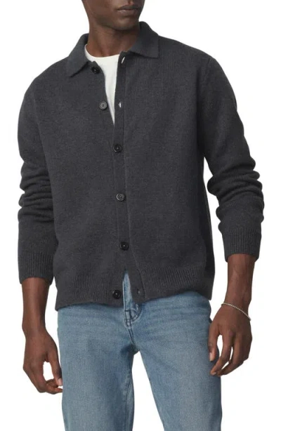 Joe's Knit Polo Cardigan In Gray