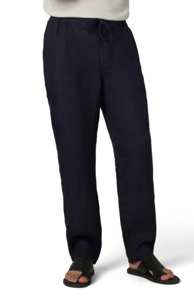 Joe's Linen Drawstring Pants In Blue