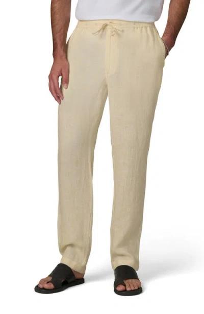 Joe's Linen Drawstring Pants In Nude