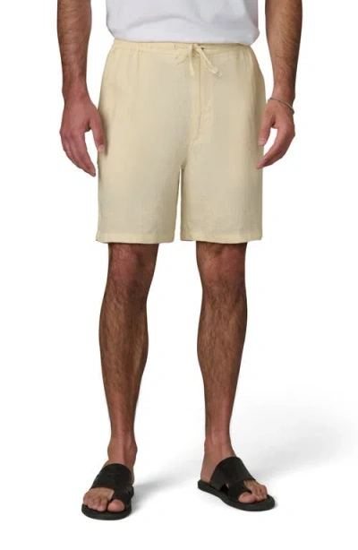 Joe's Linen Drawstring Shorts In Nude