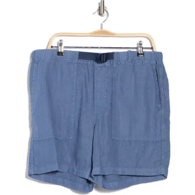 Joe's Linen Trail Shorts In Vintage Blue