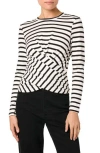 Joe's Long Sleeve Wrap Front Top In White