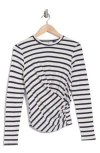 JOE'S JOE'S LONG SLEEVE WRAP FRONT TOP