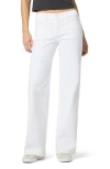 Joe's Low Rise Wide Leg Jeans In White