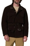 Joe's M16 Belted Faux Suede Jacket In Brown
