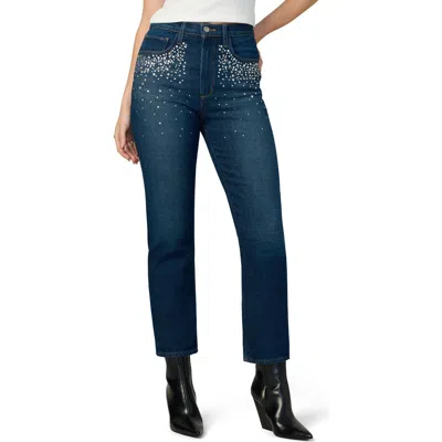 Joe's Margot Crystal Slim Ankle Jeans In Blue
