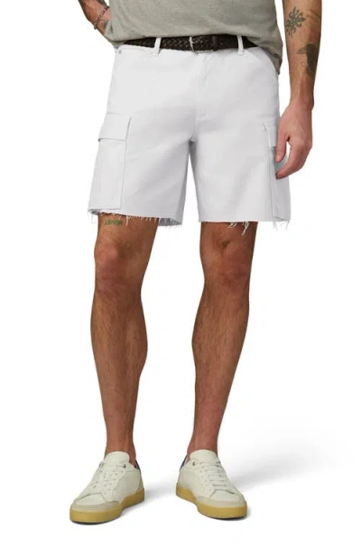 Joe's Mcarthur Raw Hem Cargo Shorts In White