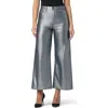 Joe's Metallic High Waist Wide Leg Ankle Jeans In Gray