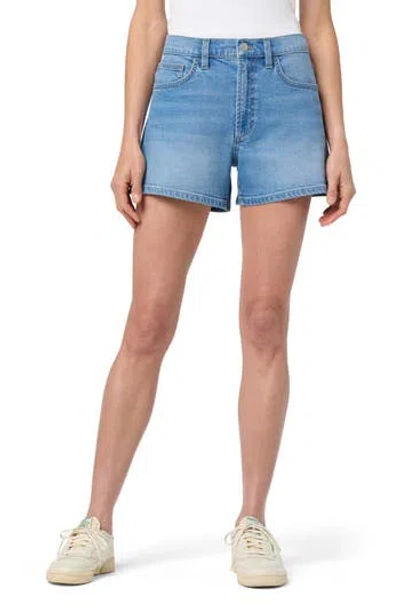 Joe's Mid Rise Relaxed Denim Shorts In Blue