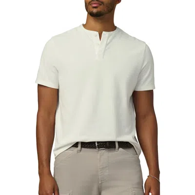 Joe's Modern Cotton Piqué Henley In White