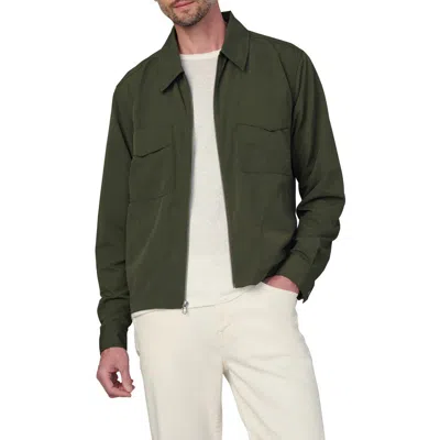Joe's Modern Utilitarian Water Resistant Nylon Jacket In Green