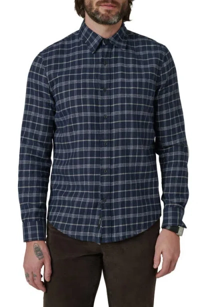 Joe's Oliver Flannel Button-up Shirt In Vintage Navy Plaid