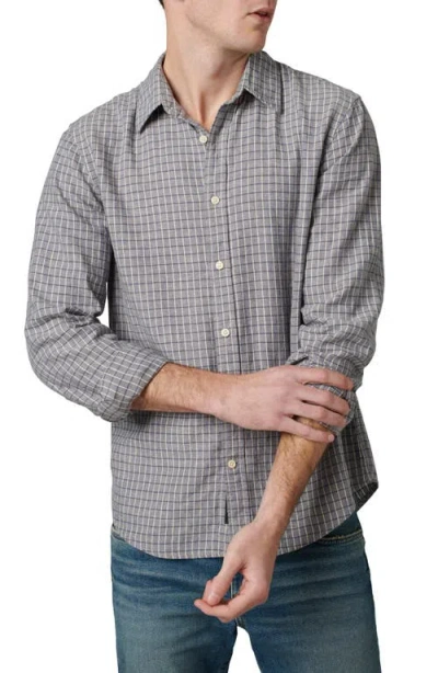 Joe's Oliver Plaid Linen Blend Button-up Shirt In Capri Plaid