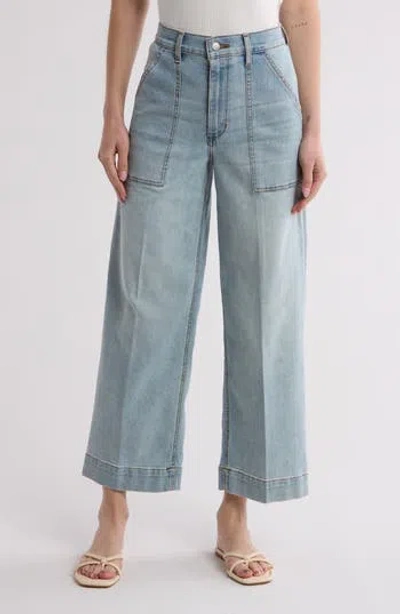 Joe's Patch Pocket Wide Leg Jeans In Pandora