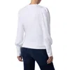 Joe's Puff Sleeve Sweatshirt In White