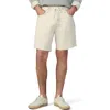 Joe's Raw Hem Drawstring Waist Denim Shorts In Ecru