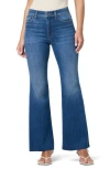 Joe's Raw Hem High Waist Flare Jeans In Multi