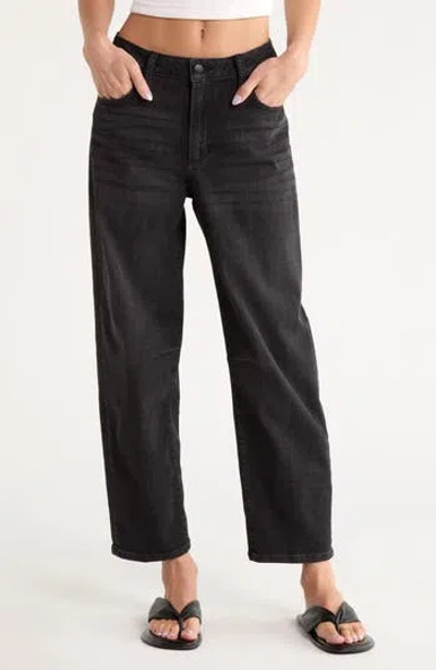 Joe's Relaxed Ankle Barrel Leg Jeans In Black