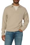 Joe's Relaxed Johnny Collar Wool Sweater In Brown