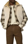 Joe's Reversible Corduroy Puffer Vest In Neutral