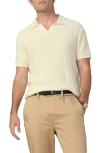 Joe's Textured Johnny Collar Polo In Sea Salt