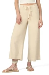 Joe's The Addison Low Rise Cotton Blend Ankle Wide Leg Pants In Neutral
