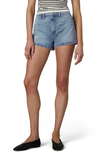 Joe's The A-line Welt Pocket Denim Shorts In Blue