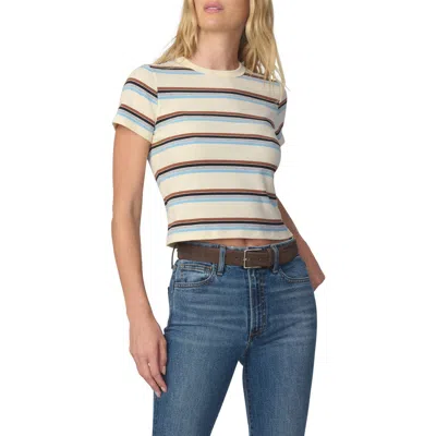 Joe's The Baby Striped T-shirt In White