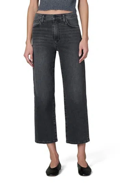 Joe's The Blake Crop Wide Leg Jeans In Black
