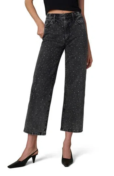 Joe's The Blake High Waist Crop Wide Leg Jeans In Cosmic Night