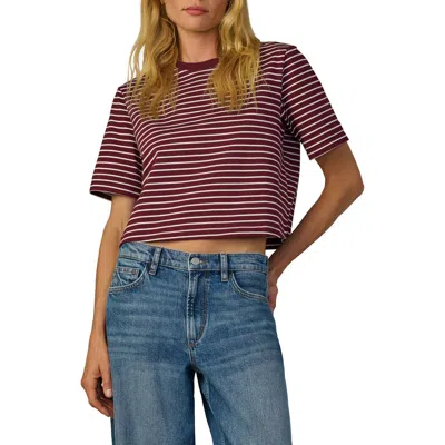 Joe's The Boxy Crop T-shirt In Brown