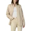 Joe's The Boyfriend Stripe Oversize Button-up Shirt In Almond/blue/white
