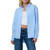 Joe's The Boyfriend Stripe Oversize Button-up Shirt In Sky Blue/white Stripe
