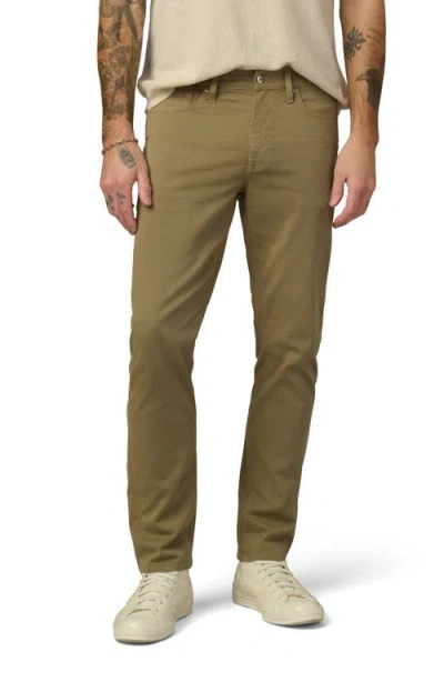 Joe's The Brixton Slim Straight Leg Twill Pants In Green