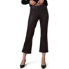 Joe's The Callie Coated High Waist Ankle Bootcut Jeans In Black