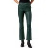 Joe's The Callie Coated High Waist Ankle Bootcut Jeans In Forest Green