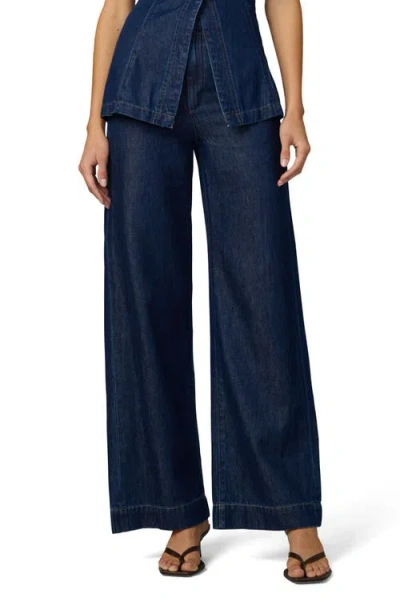 Joe's The Clean High Waist Wide Leg Trouser Jeans In Blue