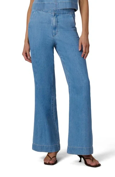 Joe's The Clean High Waist Wide Leg Trouser Jeans In Blue