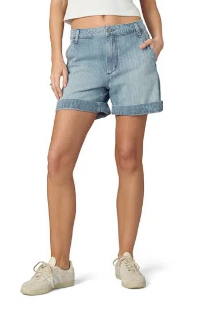 Joe's The Cuffed Trouser Shorts In Blue